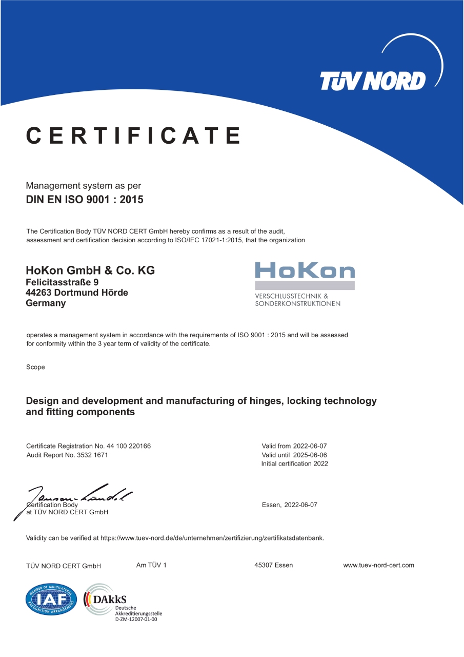 HOKON ISO 9001